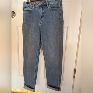 Flying Monkey, Mom Fit, High Rise Straight Leg Jeans